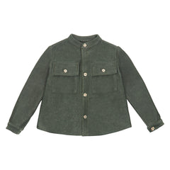 Camisa Verde Olivo Con Bolsillos Y Carteras