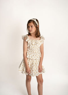Conj. Blusa Olanes Niña Y Falda Short Olanes