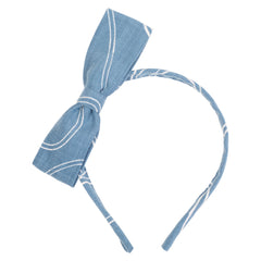 Diadema Orlas Blancas Denim