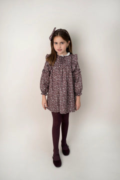 Conj. Vestido Plumetti Con Chaleco Pañocuello Detalles En Flores