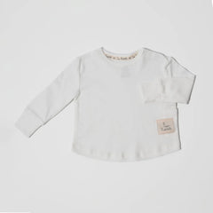 Playera Pima Manga Larga Blanca