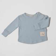 Playera Pima Manga Larga Sky