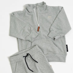 Sudadera Oversize Cierre Eucalipto