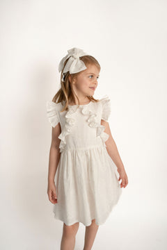Vestido Niña Olanes En Delantero