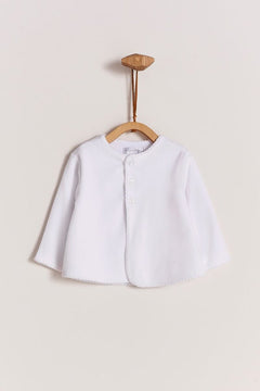 Cardigan Picot Forrado Blanco