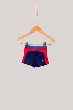 Short De Baño Bb Recortes Azul/Rojot
