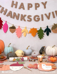 Felt Leaves Thanksgiving Garland