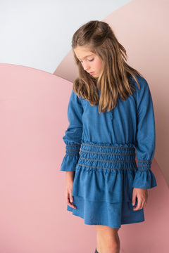 Conj. Falda Olanes Con Blusa Bordada