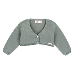 Chaqueta Corta Rebeca Punto Verde Seco
