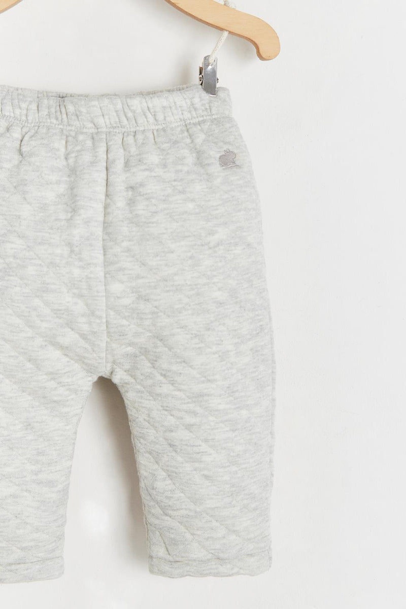 Conj. Cardigan Y Pantalón Mini Mat Gris