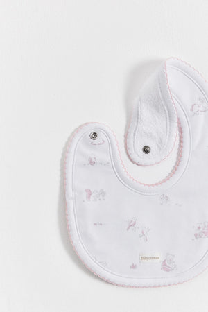 Babero Chico Tiny Woods Rosa