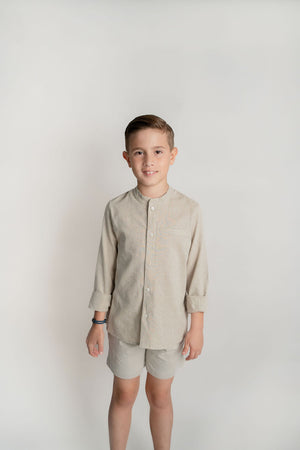 Camisa Lino Color Arena