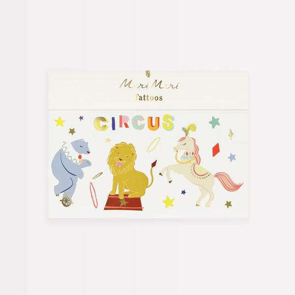 Circus Temporary Tattoos