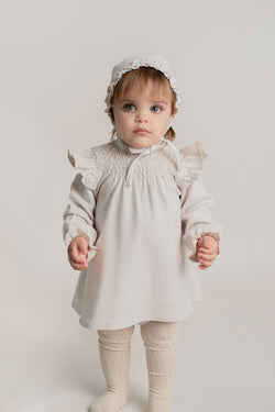 Jesusito Arena Con Smock En Pecho Y Olan En Escote Con Culott
