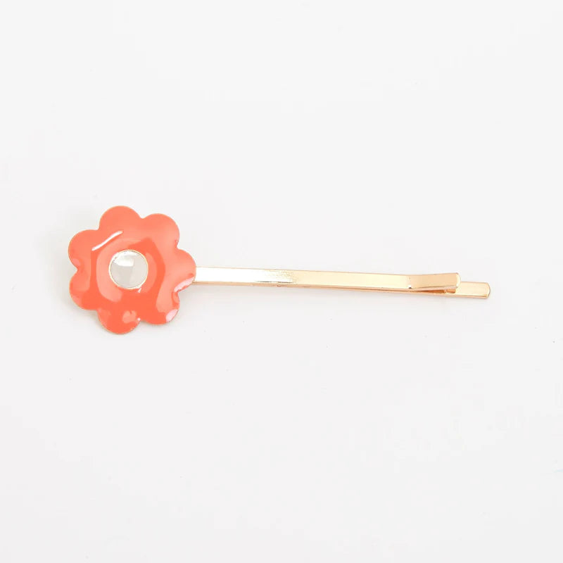 Daisy Enamel Hair Slides