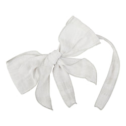 Diadema Alforzas Gris Perla