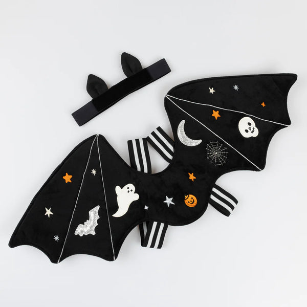 Embroidered Bat Wings