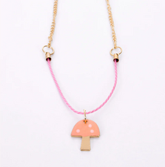 Enamel Mushroom Necklace