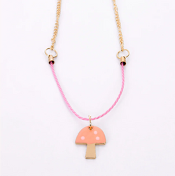 Enamel Mushroom Necklace