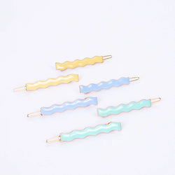 Enamel Wavy Hair Clips