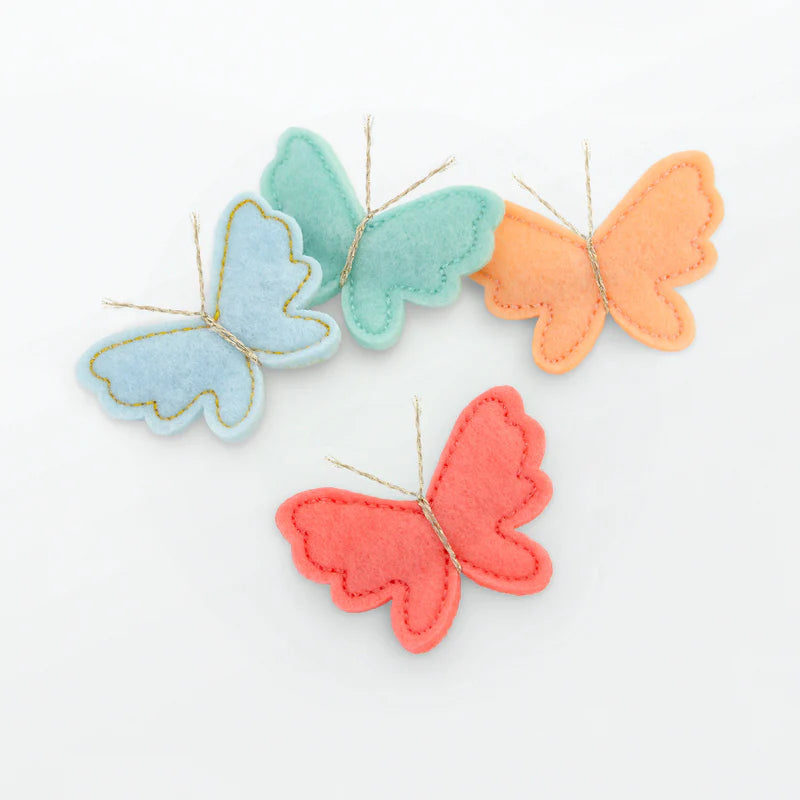 Felt Butterfly Hair Clips