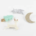 Felt & Glitter Icon Hair Clips