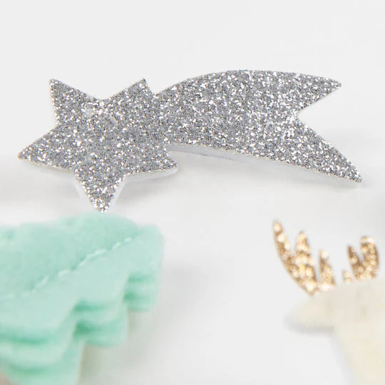 Felt & Glitter Icon Hair Clips