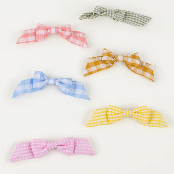 Gingham Hair Bows