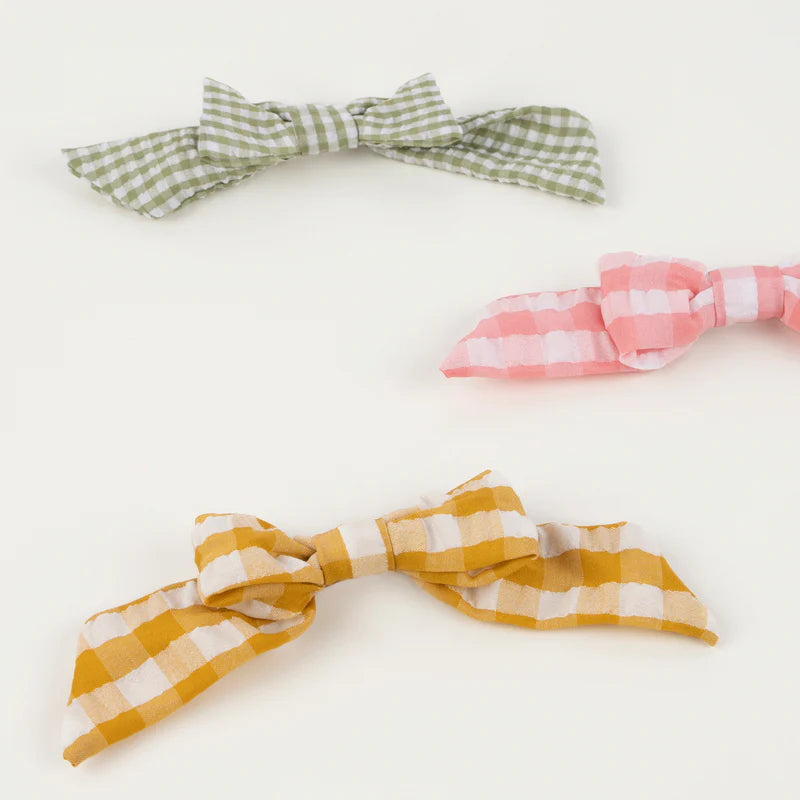 Gingham Hair Bows