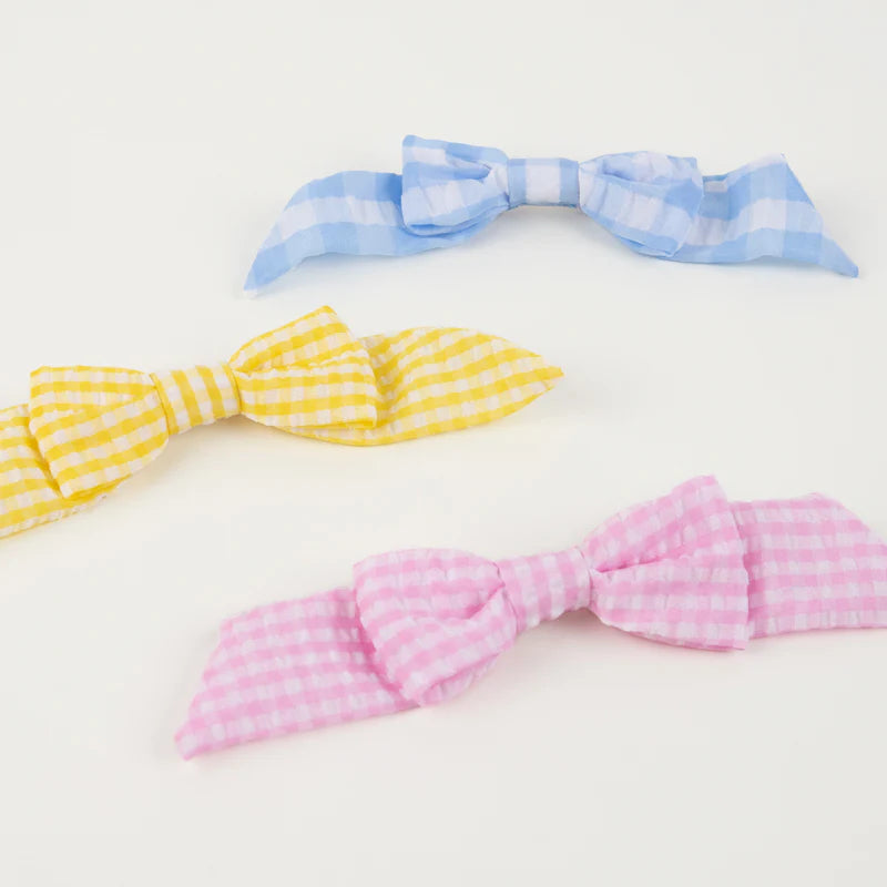 Gingham Hair Bows