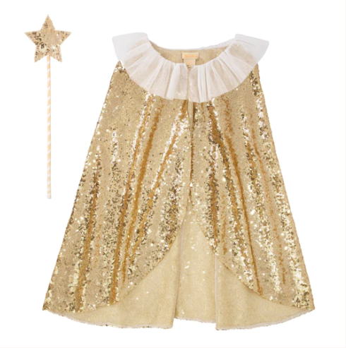 Gold Sparkle Cape Costume