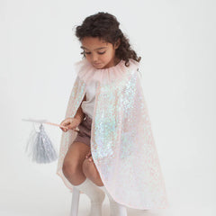Iridescent Sequin Cape Costume