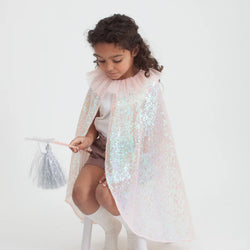 Iridescent Sequin Cape Costume