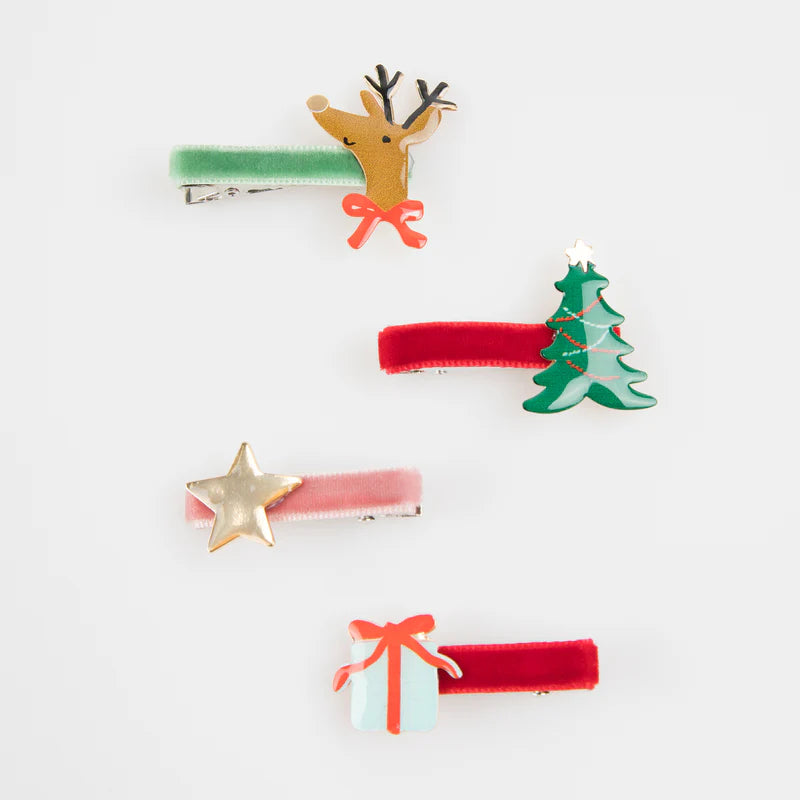 Jolly Christmas Hair Clips