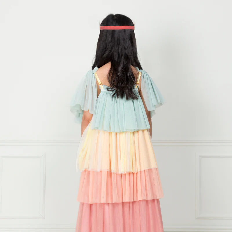 Rainbow Ruffle Princess Costume 3-4 Years