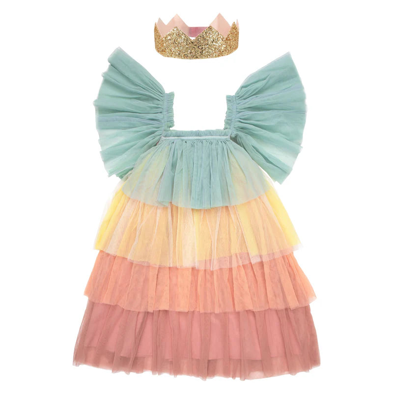 Rainbow Ruffle Princess Costume 5-6 Years