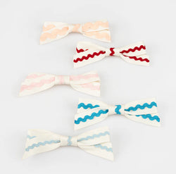 Ric Rac Bow Hair Clips