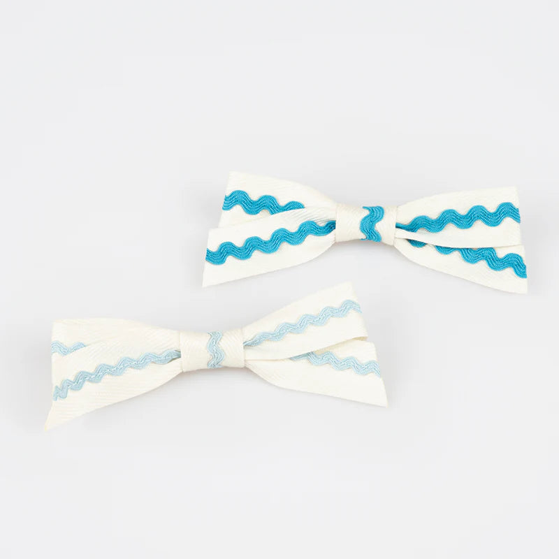 Ric Rac Bow Hair Clips