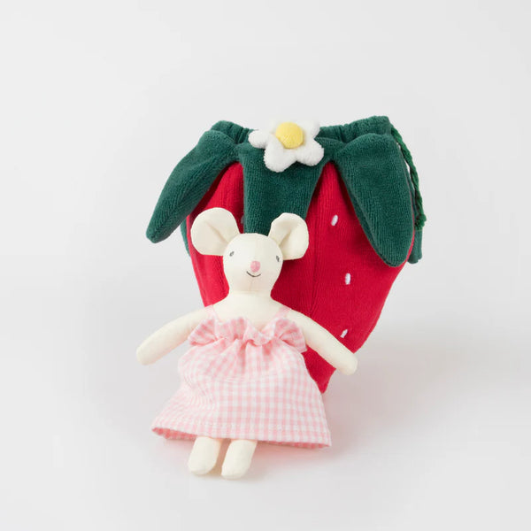 Strawberry Mouse Mini Doll