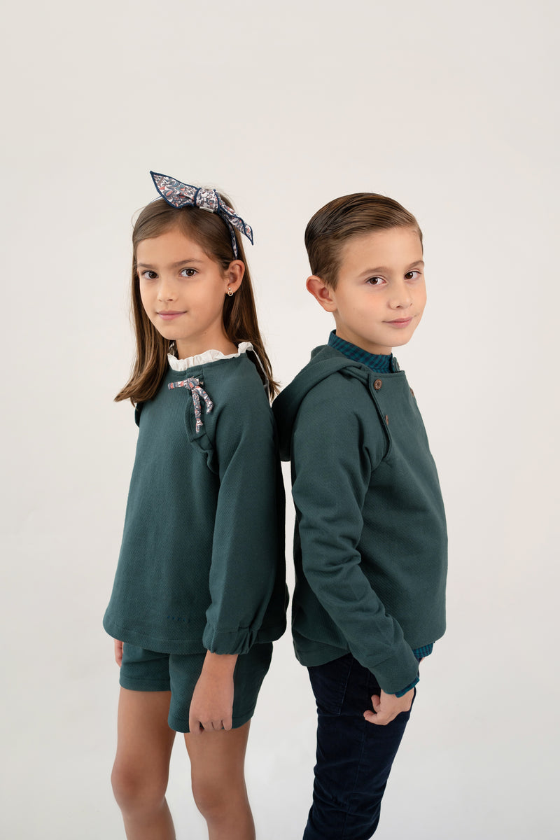 Sudadera Felpa Verde