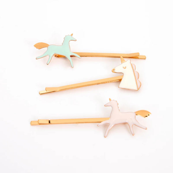 Unicorn Enamel Hair Slides