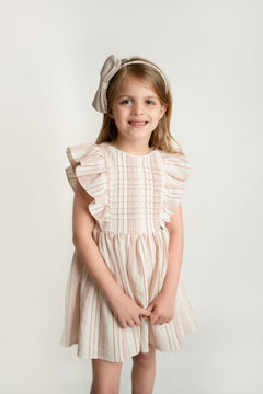 Vestido Niña Alforzas En Peto