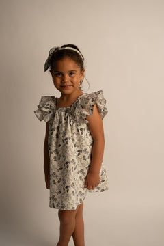 Vestido Olanes En Talle Y Escote Espalda Cuadrado