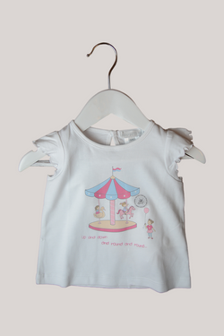 T-Shirt Mc Carousel Girl R50-Bco/Rosa