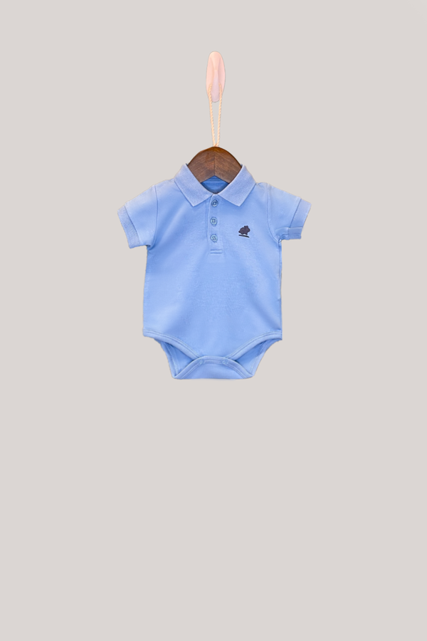 BODY W/POLO MC PIMA COLORS CELESTE REGATTA