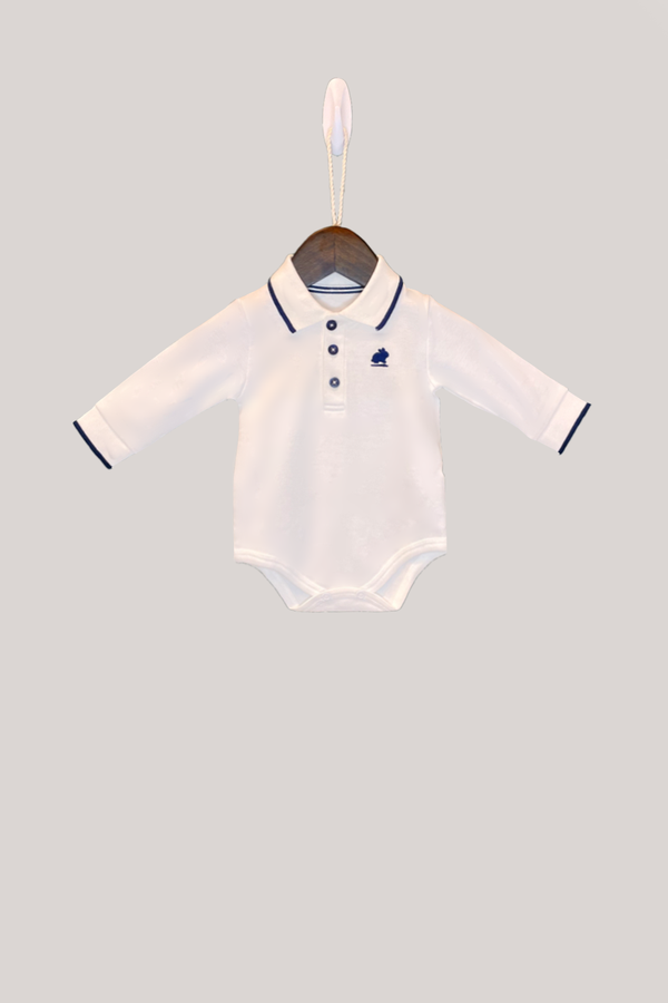 BODY WITH LIVE POLO ML PIMA BCO/BLUE