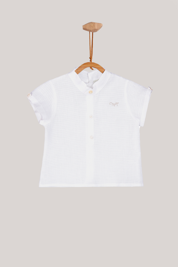 CAMISA BEBE LINO BLANCO