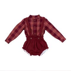 Conj. Bebé Camisa Con Rana Tirantes Navidad