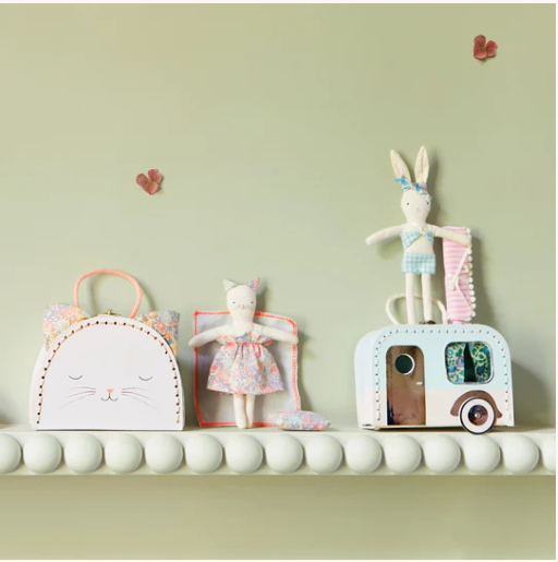 Caravan Bunny Mini Suitcase Doll