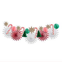 Xmas Honeycomb Garland